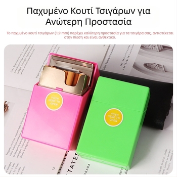 Θήκη τσιγάρων ABS από πλαστικό, χοντρό ειδικό αναδιπλούμενο, συμπίεσης, αδιάβροχη, ανθεκτική στον ιδρώτα, άμεση πώληση