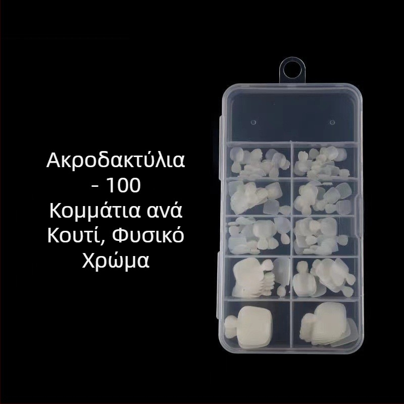 Εξαιρετικά λεπτό κομμάτι νυχιών μανικιούρ χωρίς ίχνη, 600 τεμάχια, φυσικό, χωρίς ίχνη, διαφανές νύχι ποδιών