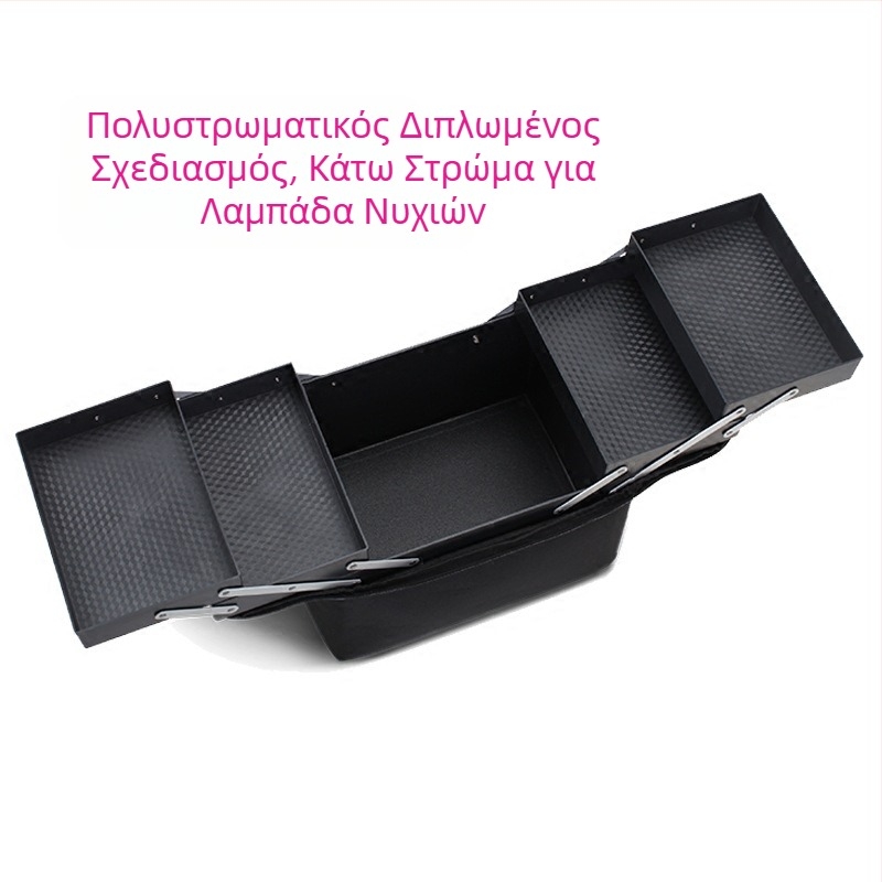 Φορητή μικρή υφασμάτινη τσάντα μεγάλης χωρητικότητας, κουτί εργαλείων κεντήματος, νυχιών, μακιγιάζ κομμωτηρίου, ημιμόνιμη τσάντα καλλυντικών αποθήκευσης