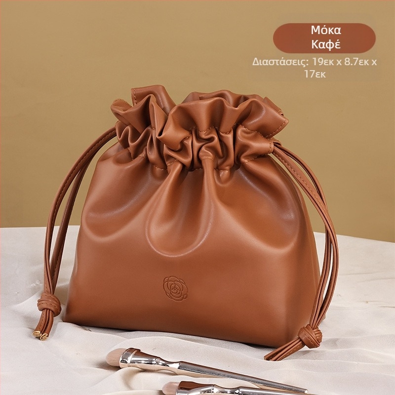 Νέα τσάντα καλλυντικών lazy quicksand ins στυλ μεγάλης χωρητικότητας γαλλική υψηλής αξίας κλασική φορητή αποθήκευση με ιμάντα