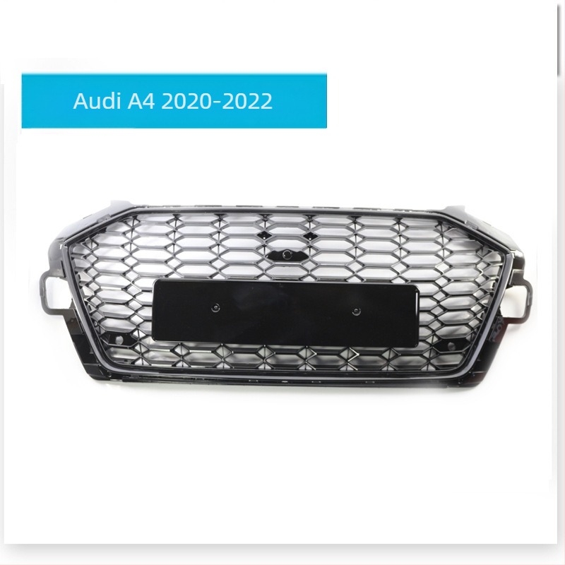 Κατάλληλο για Audi China Net A4A3A5, τροποποιημένο μαύρο China Net, τροποποιημένο RS, μάσκα μπροστινής μπάρας, μπροστινό ανεμοδείκτη, ευρωπαϊκό μετρητή.