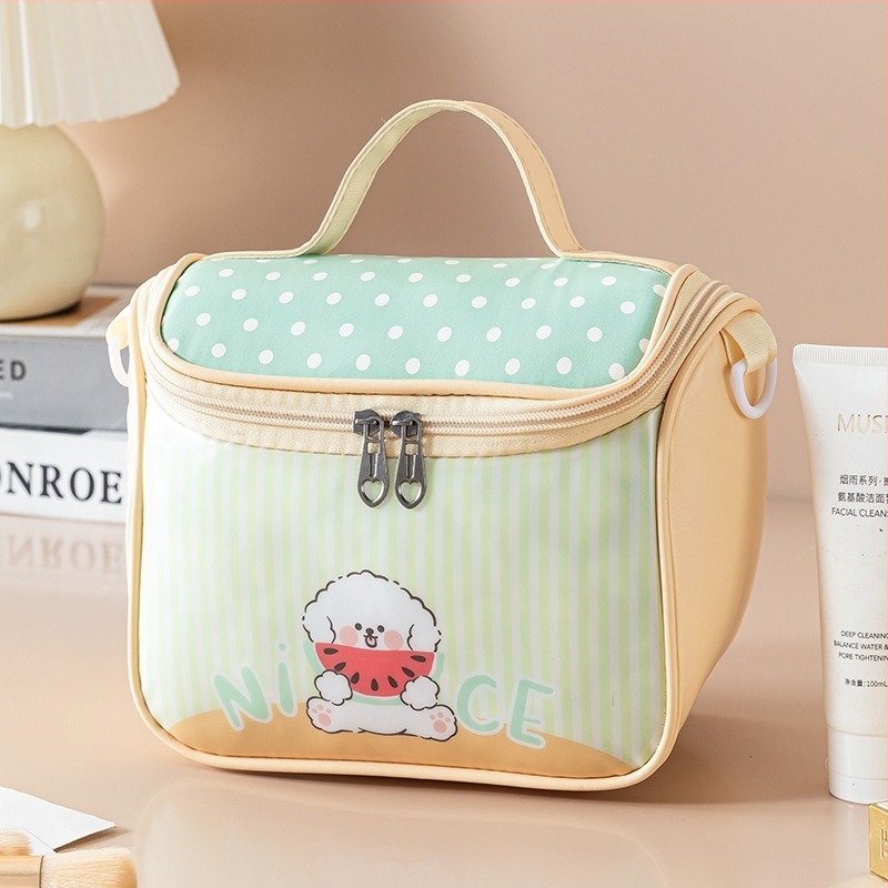 Χαριτωμένη τσάντα καλλυντικών σπιτιού μεγάλης χωρητικότητας μαλακή φορητή τσάντα αποθήκευσης υψηλής ομορφιάς τσάντα πλυσίματος ταξιδιού φορητή τσάντα αποθήκευσης