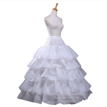 Χονδρική φούστα στήριξης τέσσερα χαλύβδινα δαχτυλίδια πέντε φύλλα λωτού διαμέτρου νυφικό φούστας Super canopy undersuite εργοστάσιο άμεσης προμήθειας σε απόθεμα