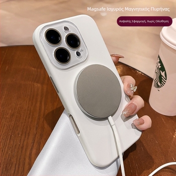 Νέα, ανοιξιάτικη και καλοκαιρινή μαγνητική βεντούζα λεπτού δακτυλίου για θήκη κινητού τηλεφώνου Apple 16 16Promax υγρή σιλικόνη 15 με φιλμ φακού