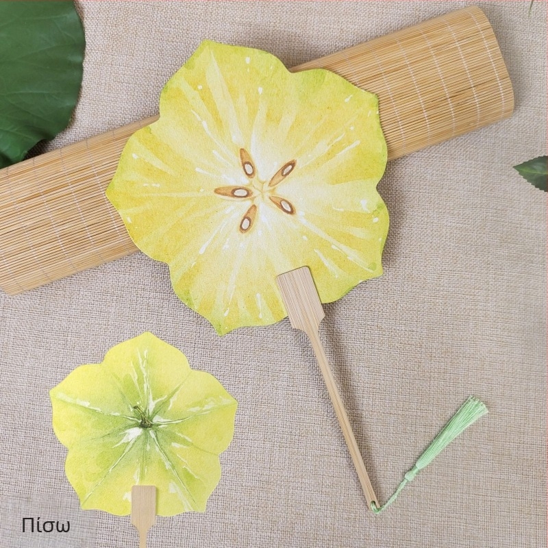 Βεντάλια καρπουζιού με φρούτα, βεντάλια ομάδας, δροσερά στηρίγματα, Little Red Book Explosions, χειροποίητη βεντάλια, καλοκαιρινή, χαριτωμένη, χειροποίητη βεντάλια δώρου