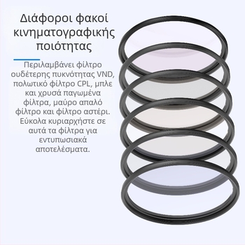 Φίλτρο κινητού τηλεφώνου Magsafe μαγνητικός προσαρμογέας βάσης κατάλληλος για Apple Iphone16 φακό κινητού τηλεφώνου μείωσης φωτός Nd μαύρο