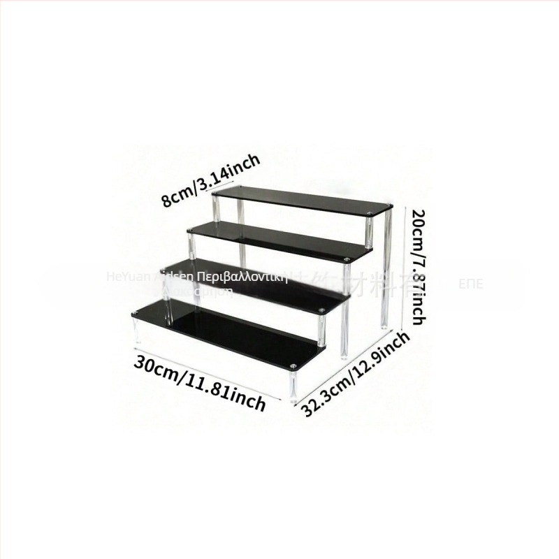 Μαύρη ακρυλική θήκη αποθήκευσης χειροποίητη θήκη αποθήκευσης για cupcakes κατάλληλη για πάρτι γενεθλίων γάμου στο σπίτι