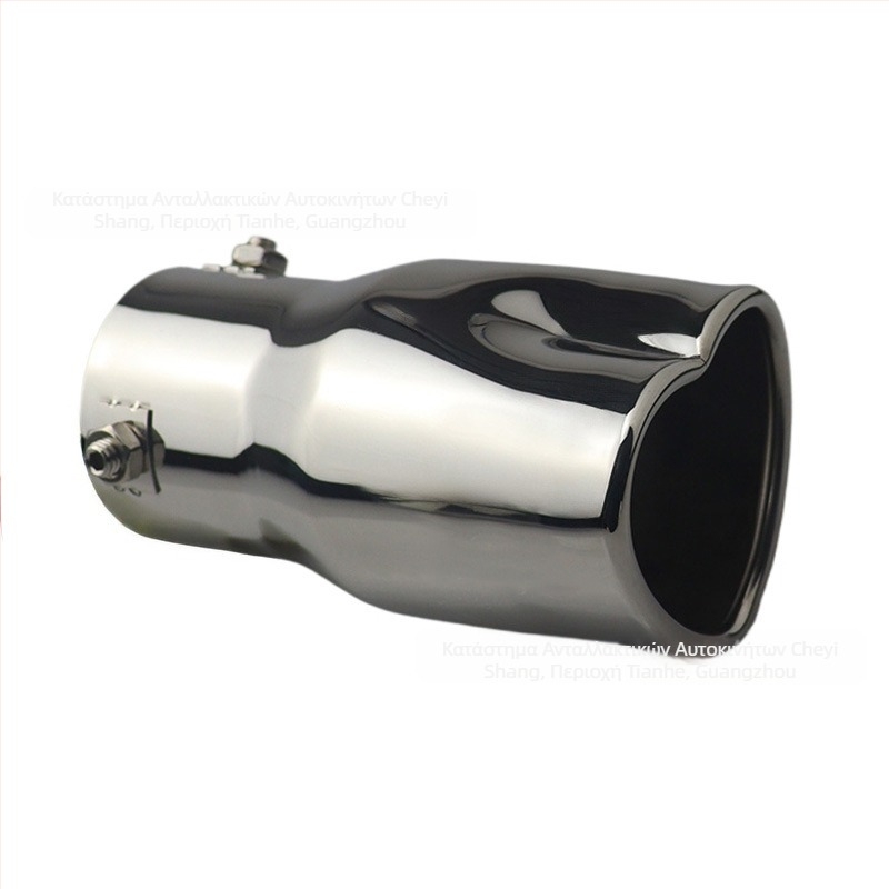 Διασυνοριακό αυτοκίνητο με καυτές πωλήσεις, με παχύρρευστο λαιμό ουράς, σε σχήμα καρδιάς, ανοξείδωτο ατσάλι, με τροποποιημένο σιγαστήρα εξάτμισης σε μπλε χρώμα.