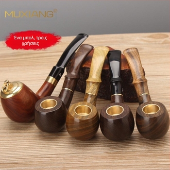 Πίπα Woody Rosewood Τριπλής Χρήσης Ξηρή Πίπα Αξεσουάρ Καπνίσματος Χονδρική Τσάντα Καπνού 9mm Φιλτραρισμένη Πίπα Μασίφ Ξύλο Σανταλόξυλο