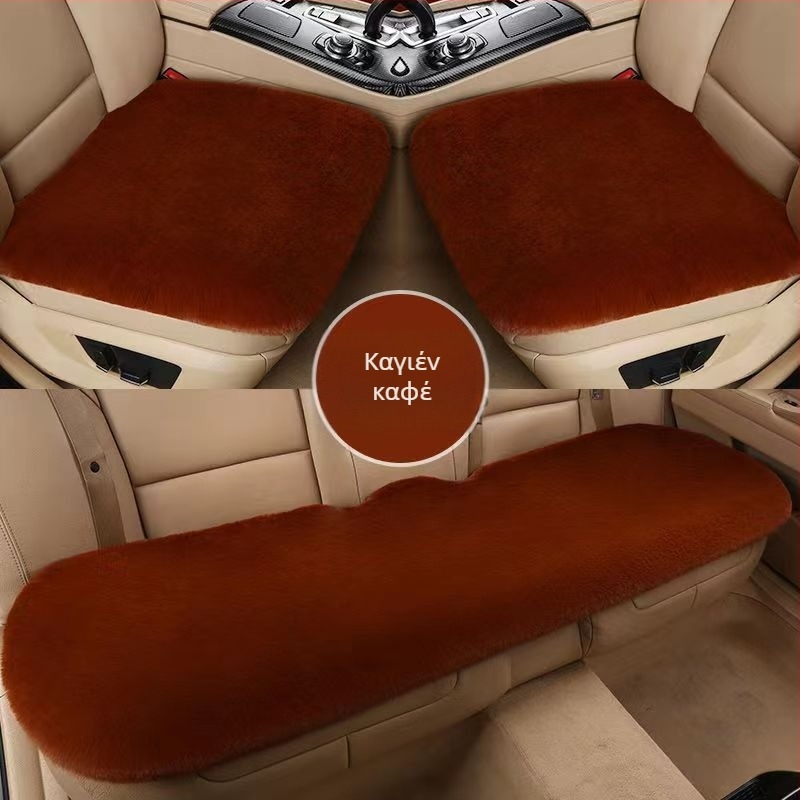 Μαξιλάρι χειμερινού καθίσματος αυτοκινήτου χωρίς δέσιμο ζεστό μαξιλάρι καθίσματος καθολικής χρήσης απομίμηση γούνας κουνελιού αντιολισθητικό παχύ μαξιλάρι καθίσματος αυτοκινήτου χονδρικής μαξιλάρι αυτοκινήτου