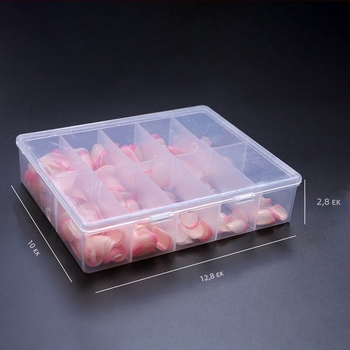 Μανικιούρ με ψεύτικα νύχια σε γαλλικό στιλ Wearing Armor 120 σε κουτί, αφαιρούμενο χρώμα, με ψεύτικα νύχια, γαλλικό στιλ Wearing Armor