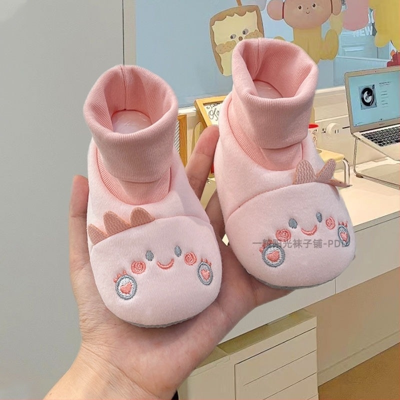 Βρεφικά παπούτσια με μαλακή σόλα για Άνδρες και Γυναίκες, Άνοιξη, Φθινόπωρο και Χειμώνα, Παπούτσια που δεν πέφτουν για 6 έως 12 Μηνών, 0-1 Ετών, Βαμβακερά παπούτσια για νήπια και νεογέννητα