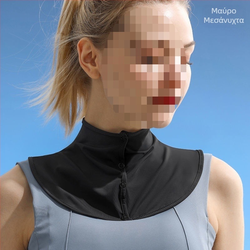 Μεταξωτό κασκόλ καλοκαιρινό κασκόλ προστασίας από τον ήλιο για γυναίκες πάγου μεταξωτό λεπτό σάλι εξωτερικού χώρου οδήγησης αντι-UV προστασία λαιμού ψεύτικο κολάρο κάλυμμα λαιμού