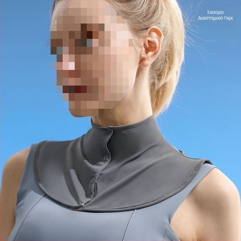 Μεταξωτό κασκόλ καλοκαιρινό κασκόλ προστασίας από τον ήλιο για γυναίκες πάγου μεταξωτό λεπτό σάλι εξωτερικού χώρου οδήγησης αντι-UV προστασία λαιμού ψεύτικο κολάρο κάλυμμα λαιμού