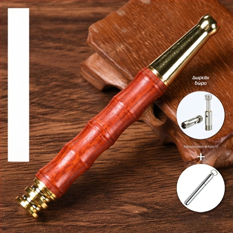 Φίλτρο τσιγάρων Jinsinan από μασίφ ξύλο, χονδρό, μεσαίο και λεπτό, τριών χρήσεων, πλενόμενο