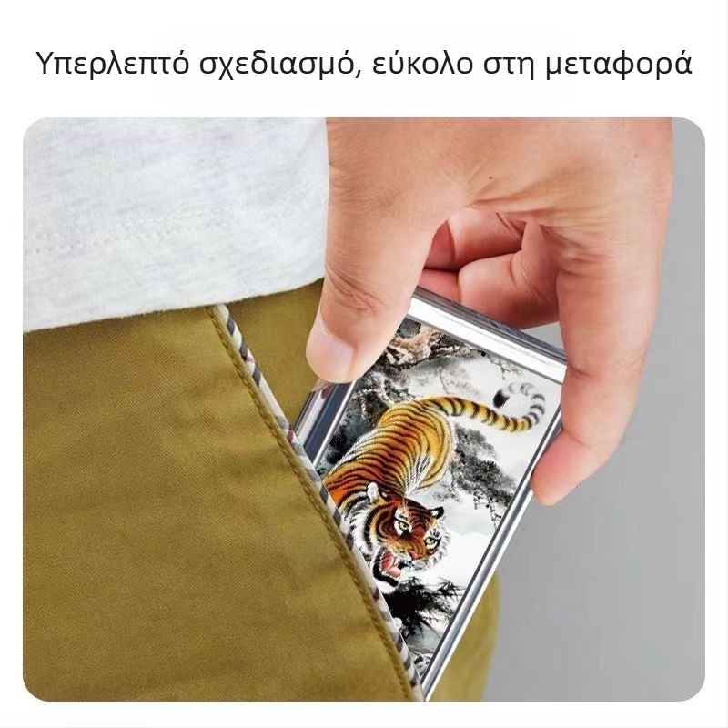 Θήκη Τσιγάρου για Άνδρες, Φορητή Μεταλλική Θήκη Τσιγάρου, Ανθεκτική στην Υγρασία, Λεπτή, Ανθεκτική στη Συμπίεση, Χονδροειδής, Προστατευτική Θήκη Τσιγάρου, Θήκη Τσιγάρου 14 Τεμαχίων