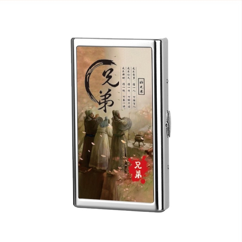 Θήκη Τσιγάρου για Άνδρες, Φορητή Μεταλλική Θήκη Τσιγάρου, Ανθεκτική στην Υγρασία, Λεπτή, Ανθεκτική στη Συμπίεση, Χονδροειδής, Προστατευτική Θήκη Τσιγάρου, Θήκη Τσιγάρου 14 Τεμαχίων