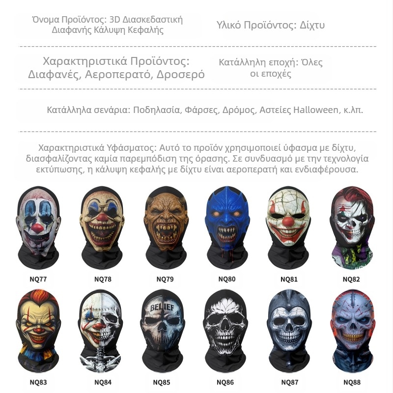 Διασυνοριακό Halloween Χριστουγεννιάτικη αστεία μάσκα καρναβαλιού για το κεφάλι, μάσκα κλόουν που φτύνει αίμα, κόκκινη μύτη