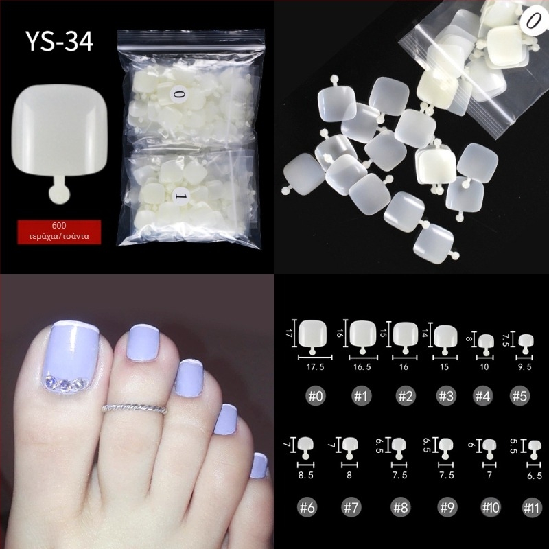 Νέο κομμάτι νυχιών γαλλικής χρήσης, αυτοκόλλητα μισών άκρων, αυτοκόλλητα ψεύτικου νυχιού, μπάλωμα νυχιών παρατεταμένης χρήσης