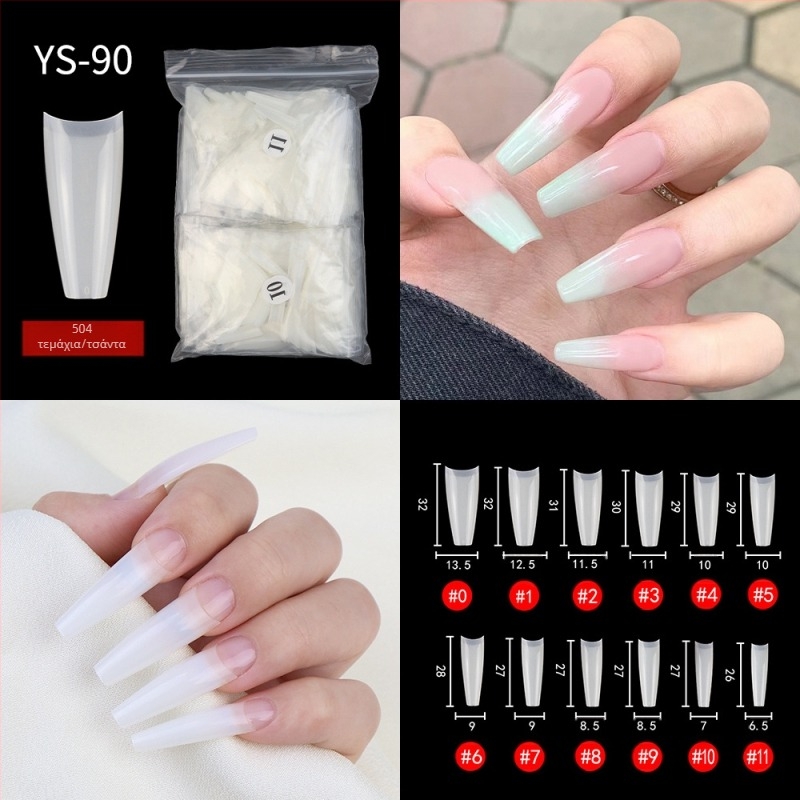 Νέο κομμάτι νυχιών γαλλικής χρήσης, αυτοκόλλητα μισών άκρων, αυτοκόλλητα ψεύτικου νυχιού, μπάλωμα νυχιών παρατεταμένης χρήσης