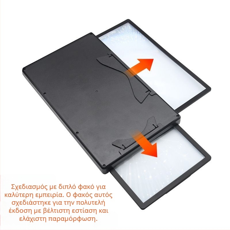 Βραχίονας ενισχυτή οθόνης για κινητά τηλέφωνα με ενσωματωμένη διπλή οθόνη (οριζόντια και κάθετη) και μεγέθυνση βίντεο κινητής - ακρυλικό