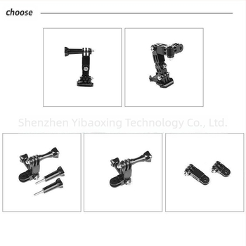 GoPro Universal κράνος στήριγμα τεσσάρων κατευθύνσεων, 30 g, προσαρμογέας, ζωντανό βίντεο, απορρόφηση κραδασμών