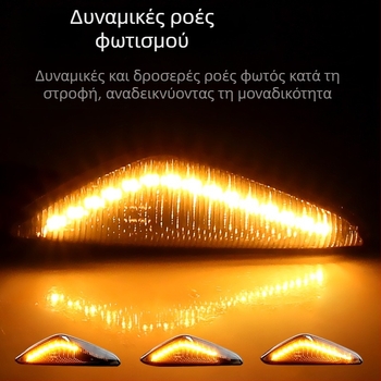 BMW E70/E71 X3/X6 LED πλευρικό φανάρι σήμανσης — 12V, 6000K, 3W, μοντέλο PZ068-2LY