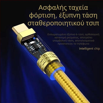 Καλώδιο δεδομένων 3-σε-1 με Lightning, Micro USB και Type-C – PVC καλώδιο γρήγορης φόρτισης, με ένα βύσμα