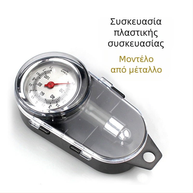 Μανόμετρο πίεσης ελαστικών με μεταλλικό σώμα, υψηλή ακρίβεια, εύρος 28-35, ένδειξη KG/CM2