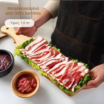 Δίσκος σερβιρίσματος από μπαμπού για συνοδευτικά Hot Pot — τετράγωνος, μάρκα Bamboo Maple Forest, με εκτυπωμένο λογότυπο και παραμετροποίηση