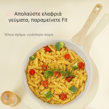 Αντικολλητικό τηγάνι, αλουμινένιο σώμα, γυάλινο καπάκι, πολύστρωτο κάτω μέρος, συμβατό με επαγωγή και γκάζι, μοντέλο pd-20, βάρος 0.65 kg