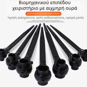 Dedong ρατσέτ κλειδί με διπλής κατεύθυνσης λειτουργία; χρωμοβάνιο ατσάλι; ματ επίστρωση; βάρος 1