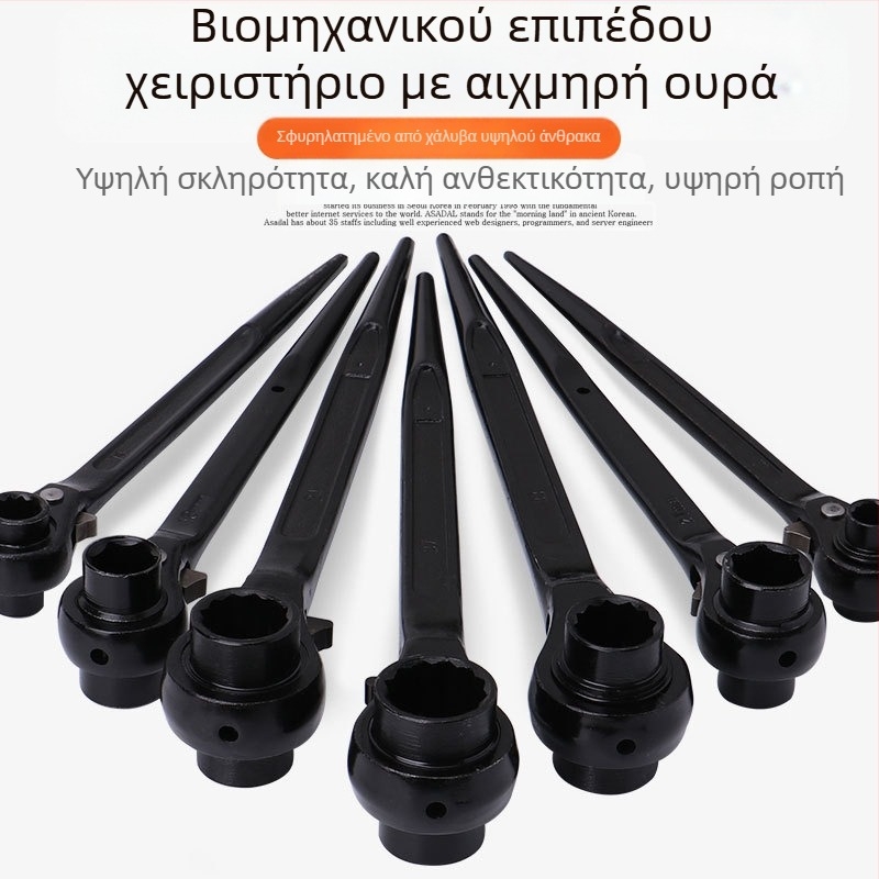 Dedong ρατσέτ κλειδί με διπλής κατεύθυνσης λειτουργία; χρωμοβάνιο ατσάλι; ματ επίστρωση; βάρος 1