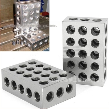 Παράλληλος μπλοκ με 23 οπές, ανοχή 0.0001, για φρεζαριστικές μηχανές, επίπεδο μπλοκ περιγράμματος