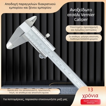 Βερνιέρ μετρητής από ανοξείδωτο ατσάλι, υψηλής ακρίβειας, βιομηχανικού επιπέδου, για οικιακή χρήση