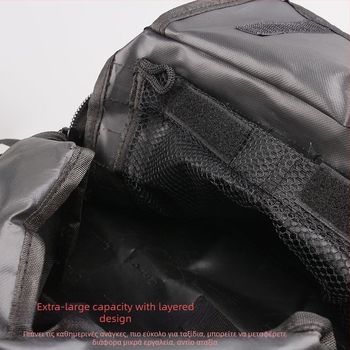 Τσάντα αποθήκευσης πίσω πόρτας, ύφασμα, με λαβή, για κρέμασμα