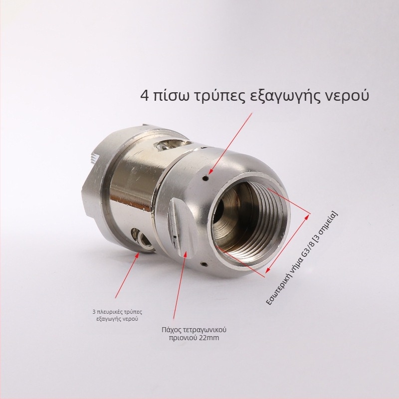 Μηχανή υψηλής πίεσης καθαρισμού αποχέτευσης με κεφαλή ψεκασμού από κράμα και λαβή από κράμα, εμβέλεια ψεκασμού 10, βάρος 156