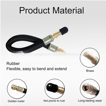 Σετ επεκτατήρα βαλβίνας για ελαστικά tubeless — χαλκός βαλβίνας, βιδωτή εγκατάσταση, κοινός πυρήνας, κατάλληλο για αυτοκίνητα, φορτηγά και ποδήλατα