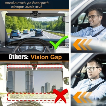 Επεκτατής ηλιοπροστασίας αυτοκινήτου για Toyota, Πολωμένο, Πλαστικό, Εγκατάσταση με κλικ