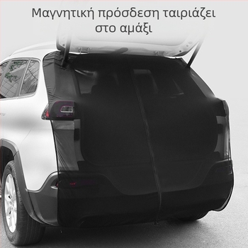 Διαφανής μεμβράνη δικτύου πίσω πόρτας αυτοκινήτου – αντιεντομικός αερισμός, πλέγμα Ice Silk υψηλής πυκνότητας, τύπος κρεμάσματος