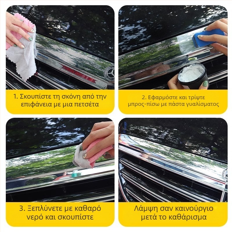 Απομάκρυνση σκουριάς για εμβλήματα αυτοκινήτου σε χρωμιωμένες επιφάνειες – αποκατάσταση οξειδώσεων, καθαριστικό ανανέωσης