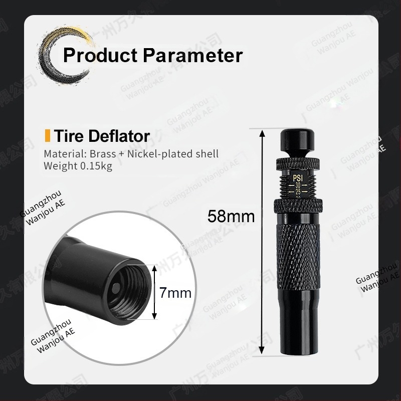 Αυτόματη βαλβίδα απελευθέρωσης αέρα για ελαστικά – φορητή, γρήγορη μείωση πίεσης, για εκτός δρόμου/άμμο, ένδειξη PSI