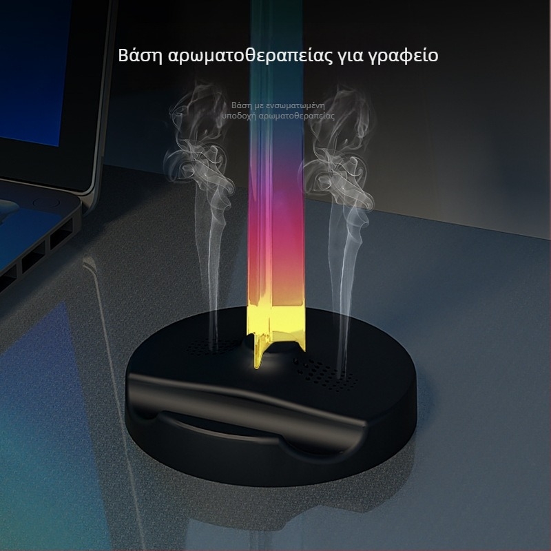 ITLYA10 Επιτραπέζιο σταντ με φωτισμό περιβάλλοντος για ακουστικά παιχνιδιών, RGB