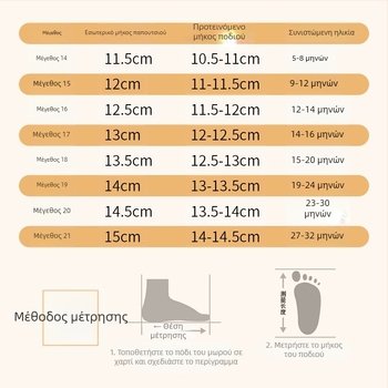 Παιδικά σανδάλια 0-3 ετών, καλοκαίρι, unisex, ελαφριά, αντιολισθητικά, διαπνέοντα, καθημερινά και ευέλικτα