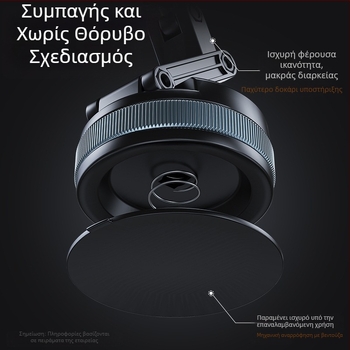 Βάση κινητού αυτοκινήτου με μαγνητική στήριξη, αναδιπλούμενος σχεδιασμός και στήριξη με αναρρόφηση για το παρμπρίζ