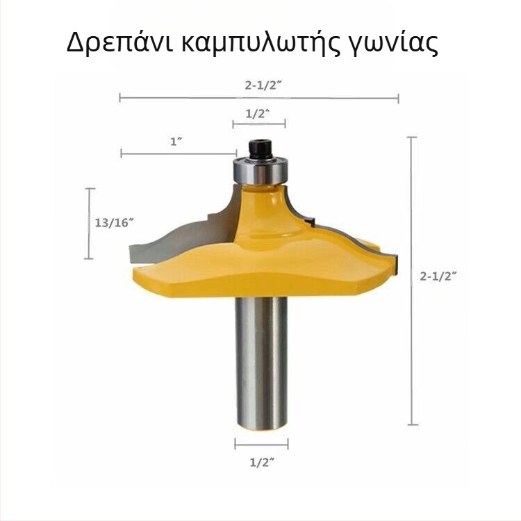 Φρέζα προσώπου για επεξεργασία ξύλου, σκληρό κράμα, επικαλυμμένη, 2 αυλακώσεις, 2 κοπτικά άκρα