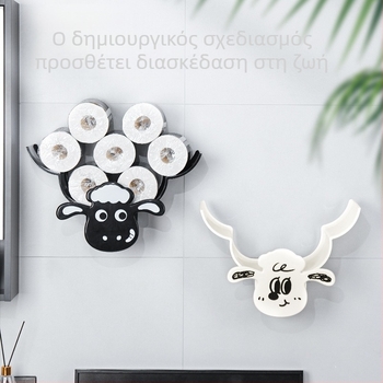 Διακοσμητικό κουτί τοίχου για χαρτί υγείας, μοντέλο Sheep Tissue Box, πλαστικό, μοντέρνο απλό στυλ, μάρκα Bandao.