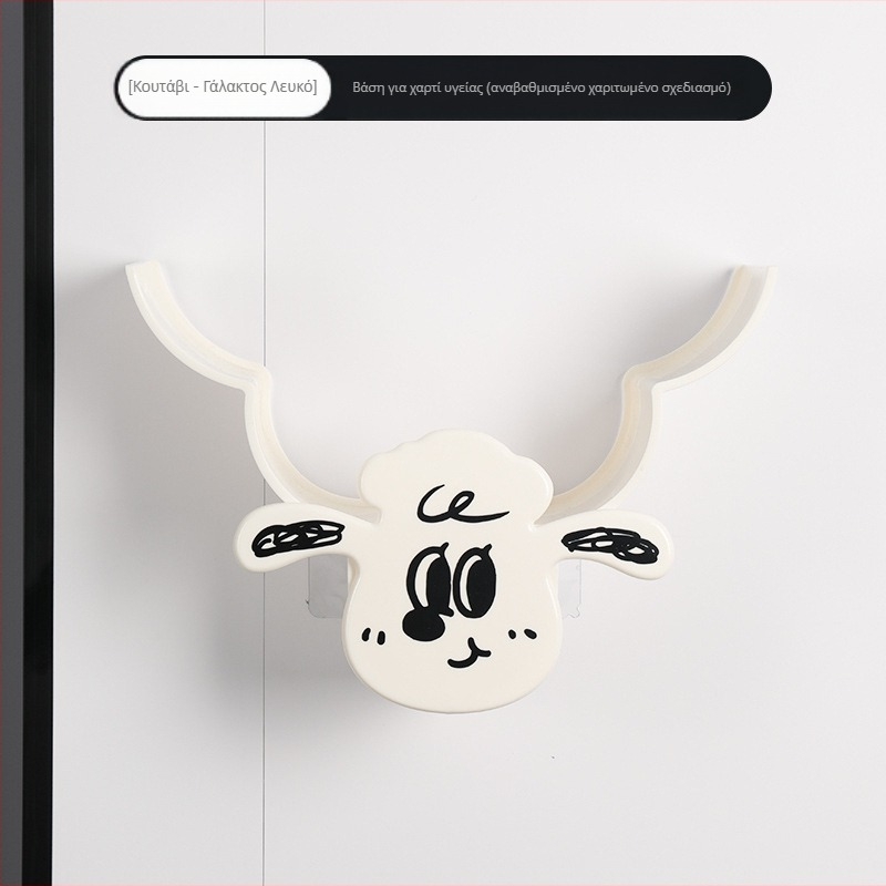 Διακοσμητικό κουτί τοίχου για χαρτί υγείας, μοντέλο Sheep Tissue Box, πλαστικό, μοντέρνο απλό στυλ, μάρκα Bandao.