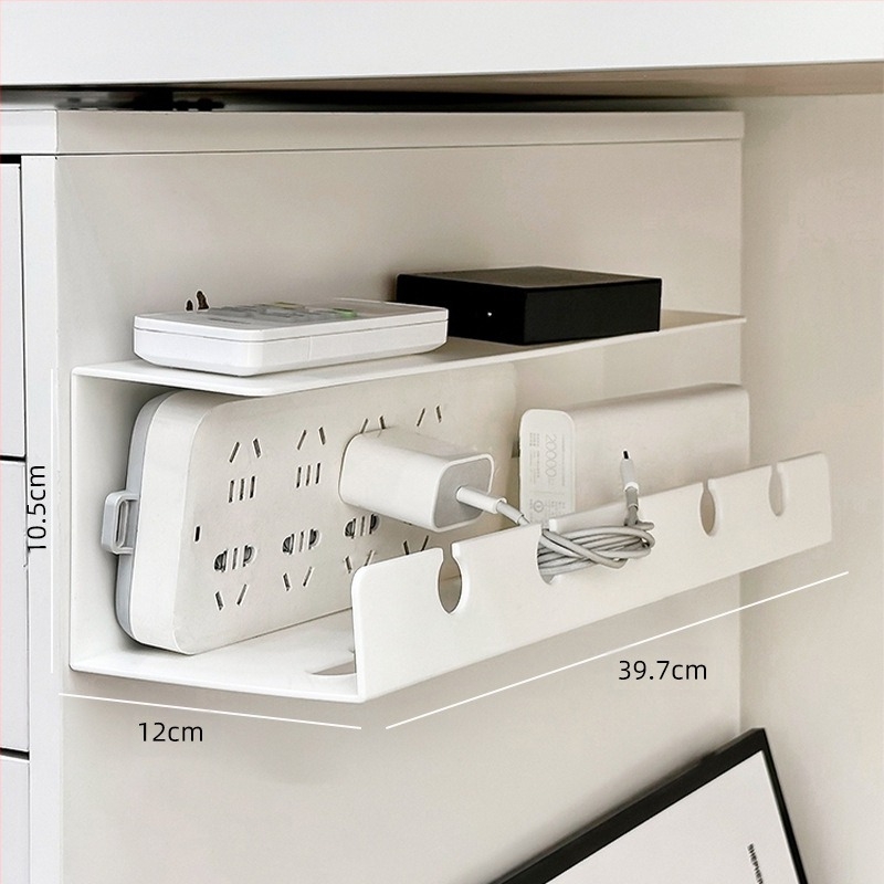 Διαχειριστής καλωδίων κάτω από το γραφείο – κουτί με σχισμή για καλώδια, οργάνωση καλωδίων, εγκατάσταση χωρίς διάτρηση