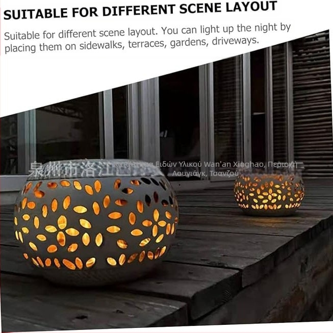 Ηλιακά φωτιστικά τοπίου εξωτερικού χώρου από σίδηρο; Πηγή φωτισμού: ηλιακή ενέργεια; Προστασία IP65; Ισχύς: 0,5 W